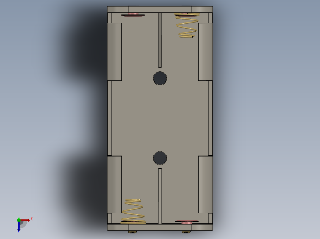 电池仓、电池(25)俯视图