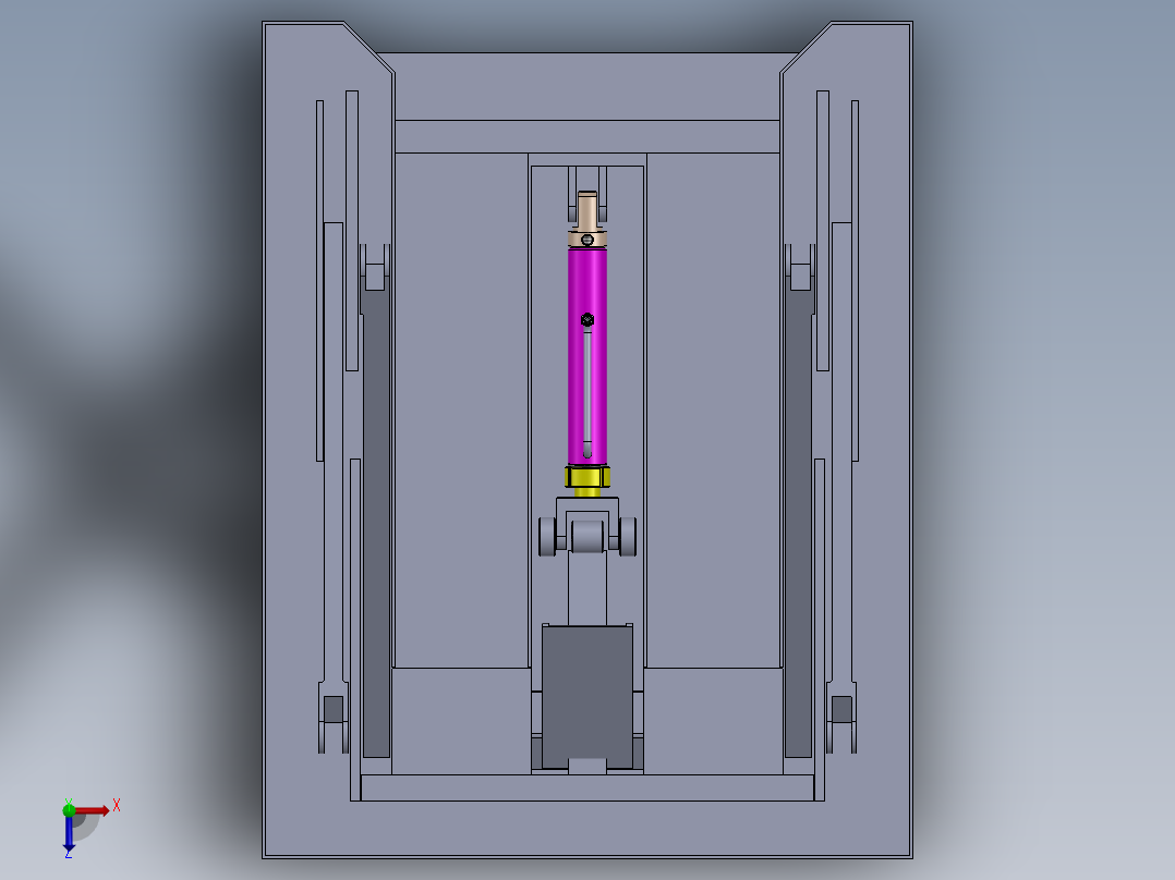 机械零件维修和检查俯视图