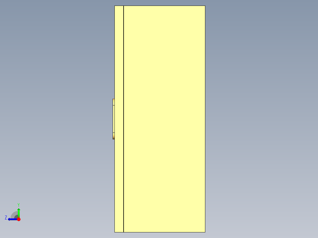 基业箱400x500x200右视图