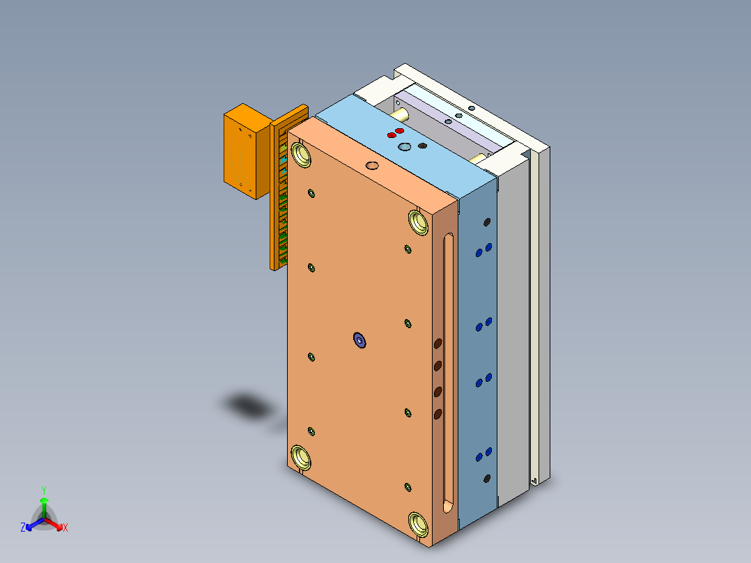 灯管（多斜顶及镶件拼模）