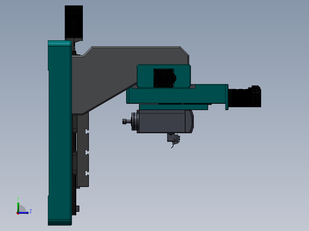 500x550迷你雕刻机左视图