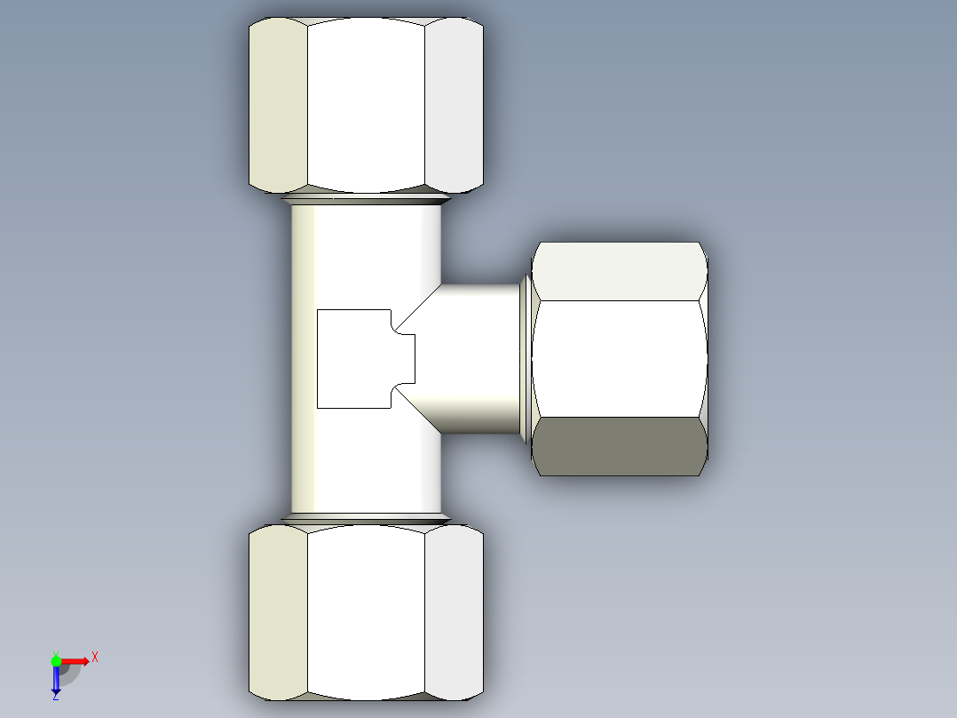 B3004543-连接 TEE 等管 8俯视图