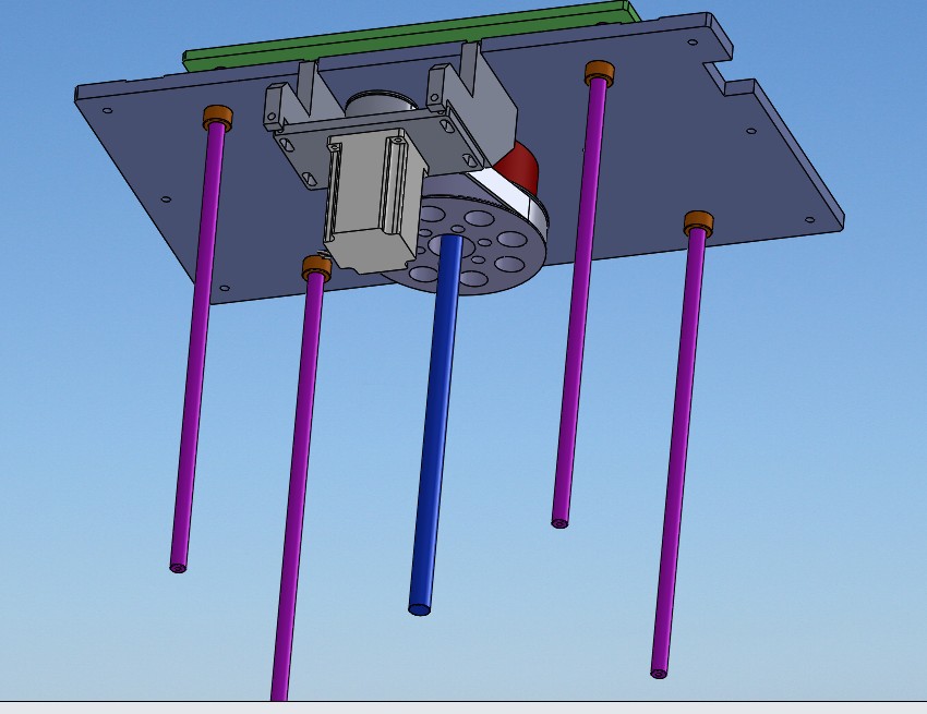 滚珠丝杆顶升升降机构3D数模图纸 Solidworks设计