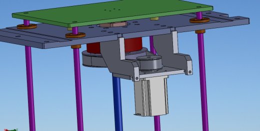 滚珠丝杆顶升升降机构3D数模图纸 Solidworks设计缩略图
