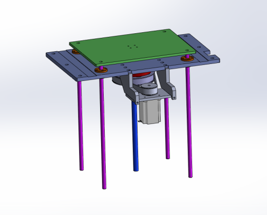 滚珠丝杆顶升升降机构3D数模图纸 Solidworks设计缩略图