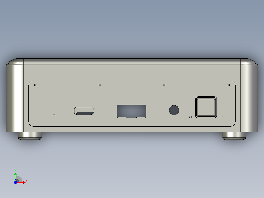 英特尔nuc fn 11前视图