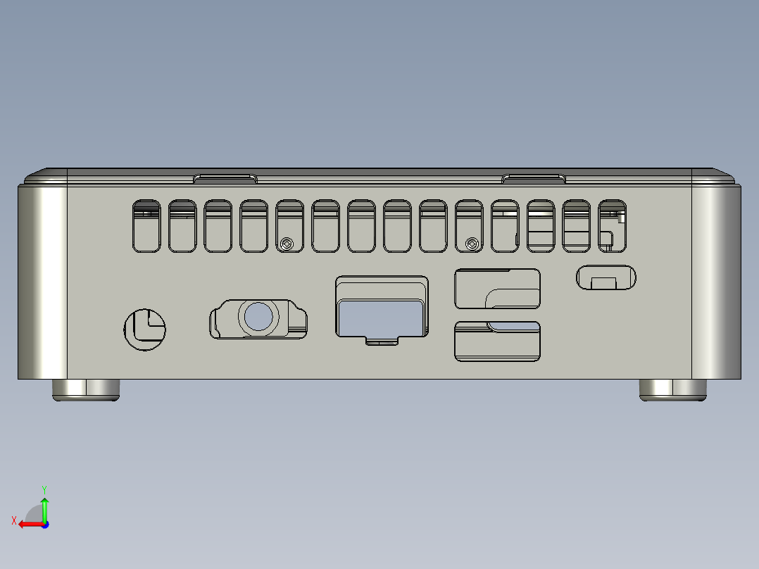 英特尔nuc fn 11后视图