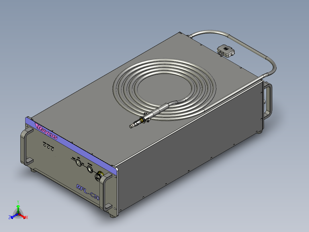 锐科激光 RFL-C3000--1291408--30正等轴测图
