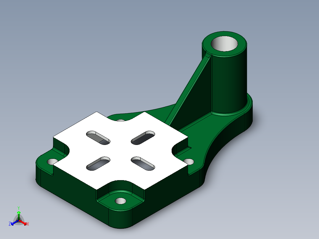 支架正等轴测图