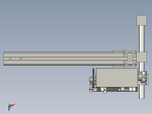 单轴绕线机S01A-A06-0000一轴机张力器组合俯视缩略图