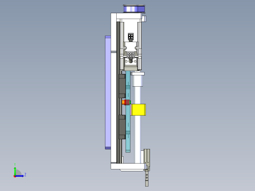 变距离的凸轮机械手左视缩略图