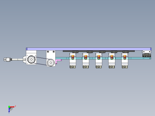 变距离的凸轮机械手俯视缩略图