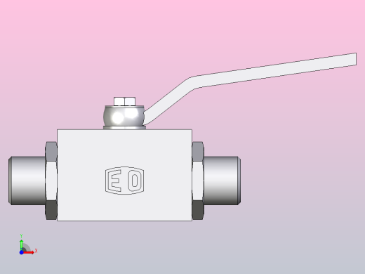 EO标准液压接头 2通不锈钢球阀KH08S71X前视缩略图
