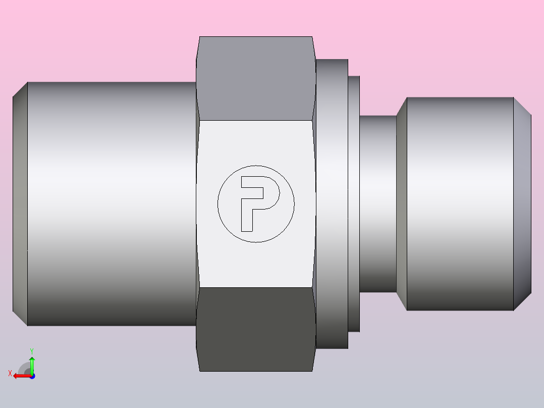 公螺柱连接器GE08SMEDOMDCF后视图