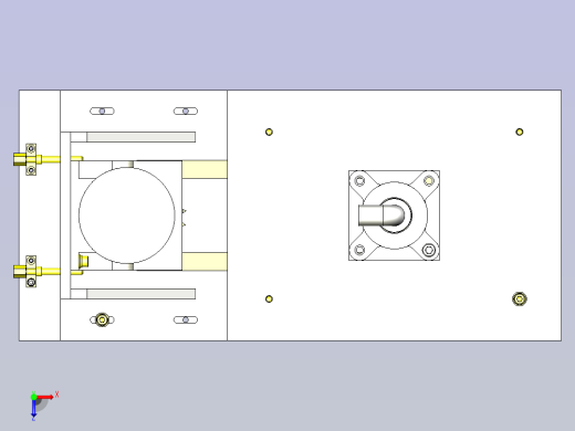 一款旋转式零件清洗组件3D模型俯视缩略图