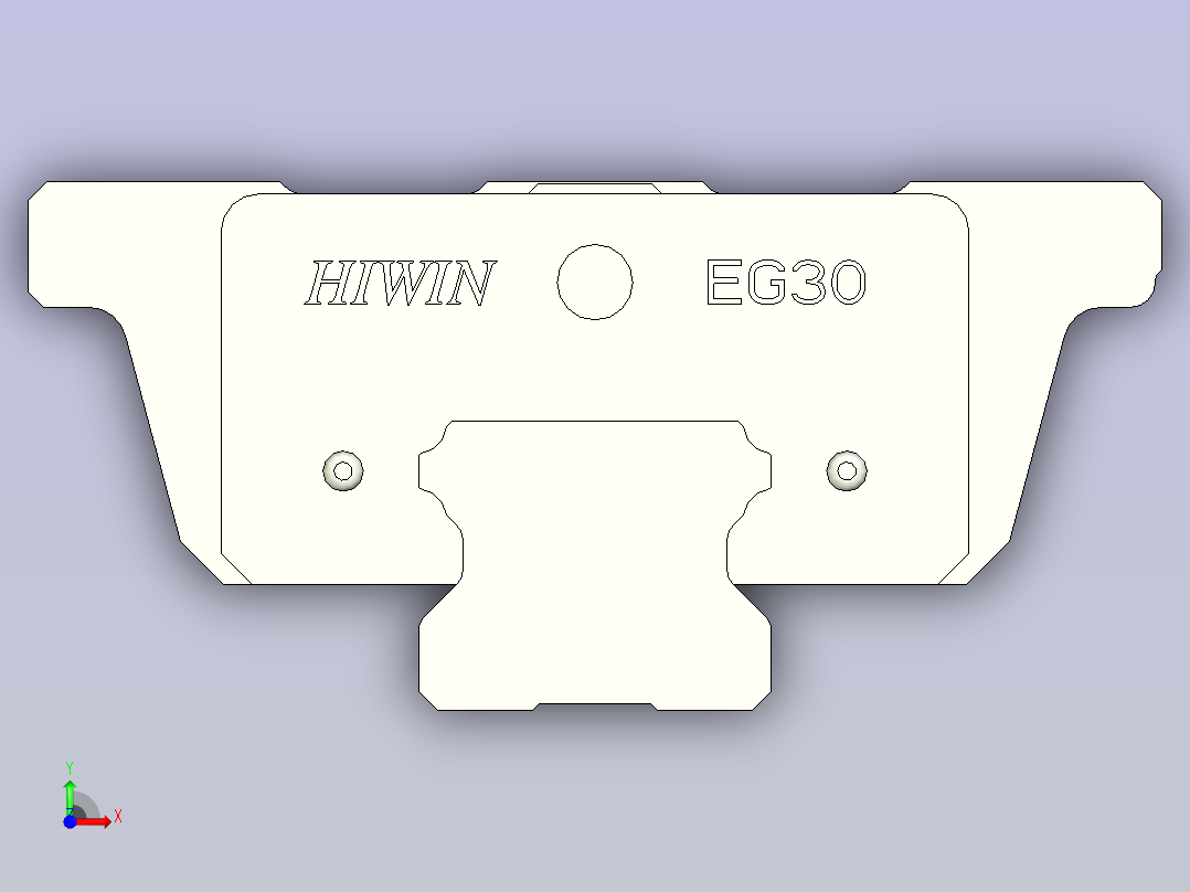 HIWIN上银线性导轨-EGW30SA1R280前视图