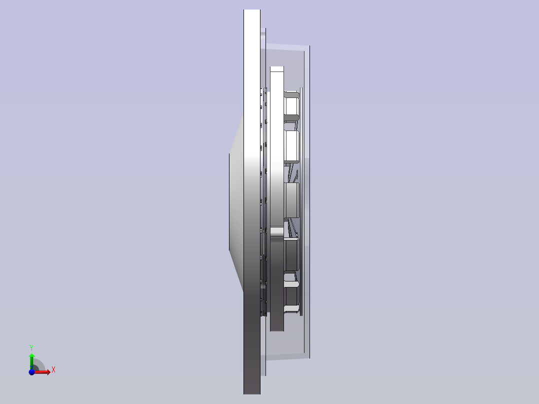 奔驰C300离合器设计【含Solidworks三维图+CAD图+说明书】前视图