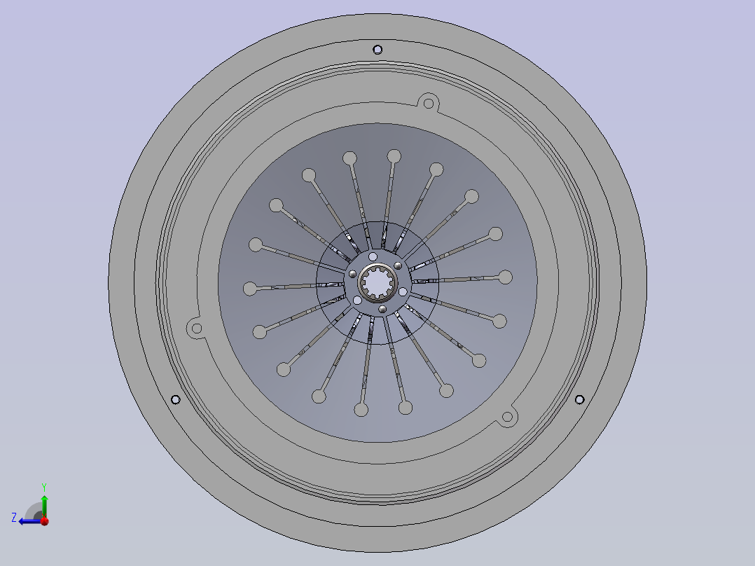 奔驰C300离合器设计【含Solidworks三维图+CAD图+说明书】右视图