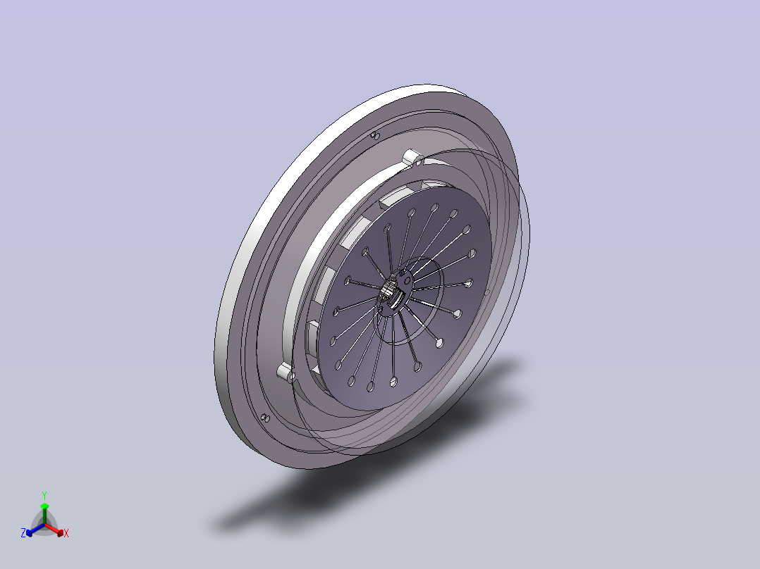 奔驰C300离合器设计【含Solidworks三维图+CAD图+说明书】正等轴测图