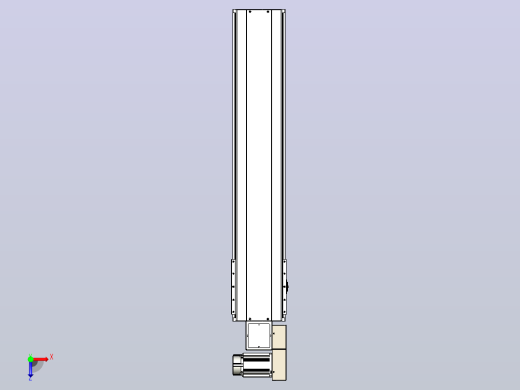 皮带直线轴半封闭可选导轨TPA-HNB-220D-176-L900-MR-C-P1K-N3俯视缩略图
