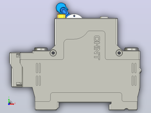 NBPLE-32D 3P&amp;N剩余电流动作断路器三维模型202010前视缩略图