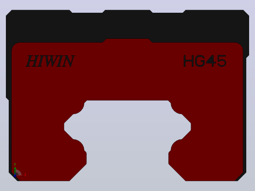 滑块HGH45CA（HIWIN）前视缩略图