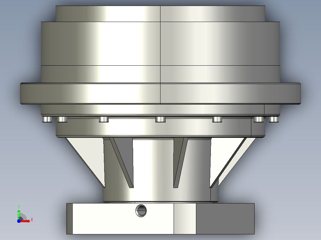 RV减速器常规产品外形图ZD-250BX-   -REA2-Z-B-24Key-110145M8-3101前视图