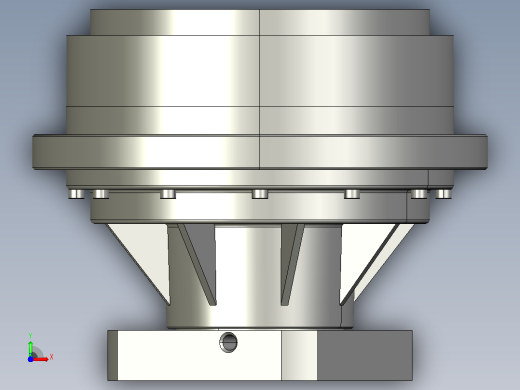 RV减速器常规产品外形图ZD-250BX-   -REA2-Z-B-24Key-110145M8-3101前视缩略图