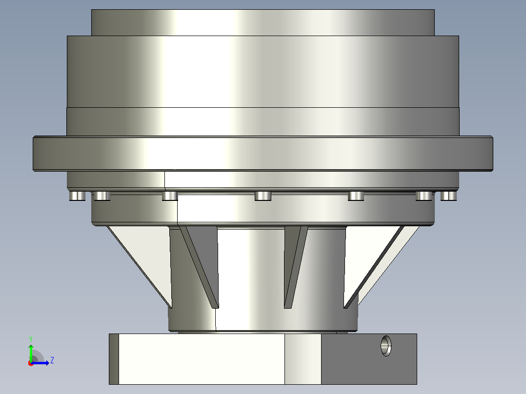 RV减速器常规产品外形图ZD-250BX-   -REA2-Z-B-24Key-110145M8-3101左视图