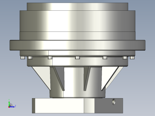 RV减速器常规产品外形图ZD-250BX-   -REA2-Z-B-24Key-110145M8-3101左视缩略图