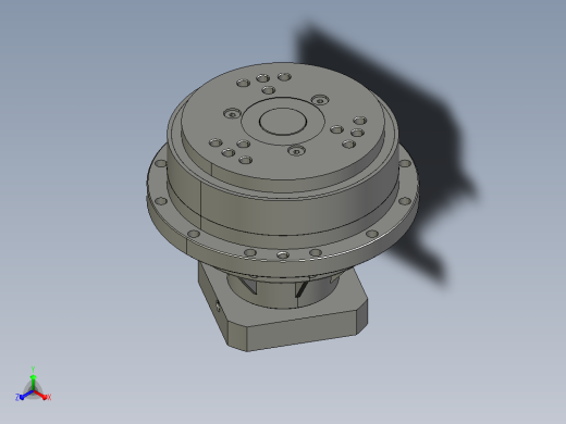 RV减速器常规产品外形图ZD-250BX-   -REA2-Z-B-24Key-110145M8-3101正等轴测缩略图