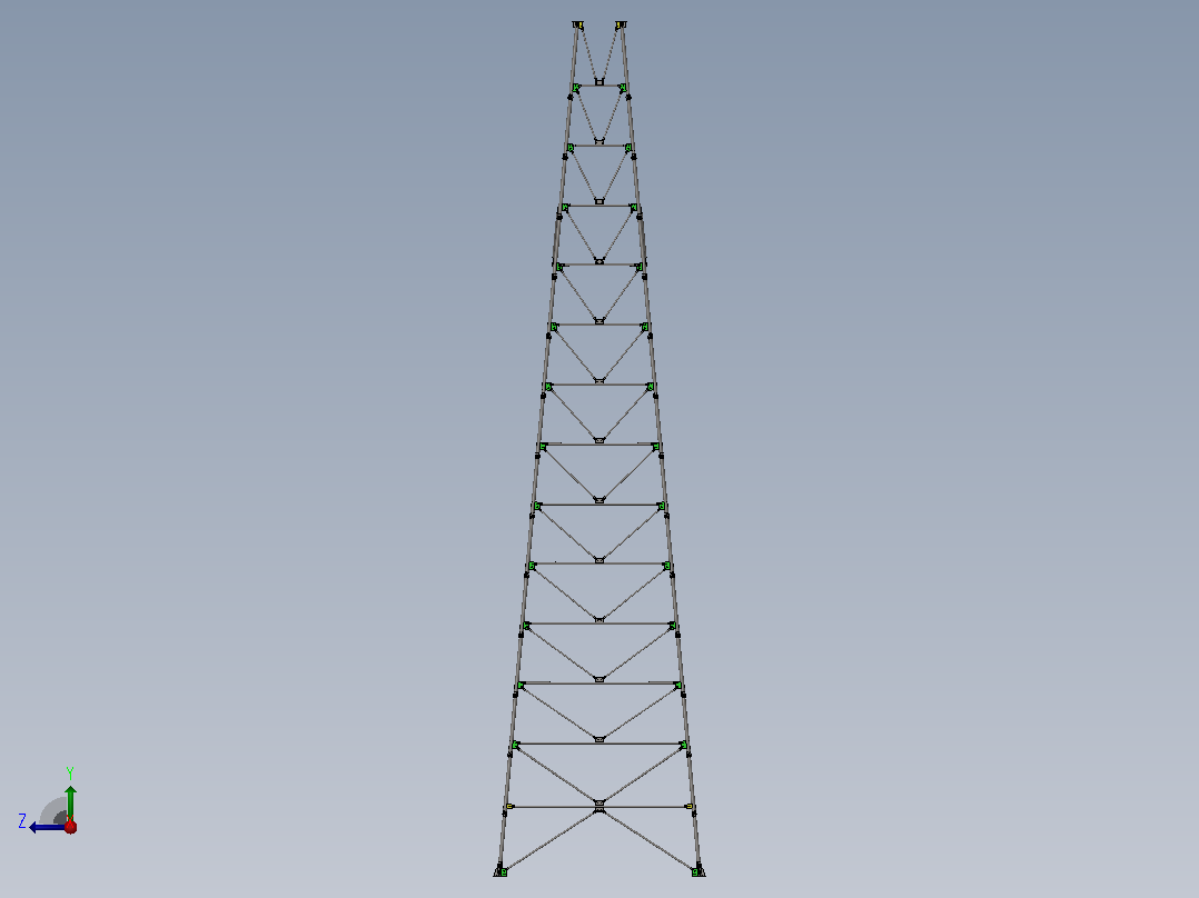 ZTSGX24-2四角塔架右视图