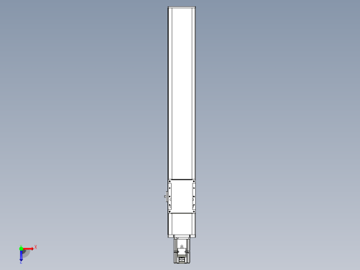 滚珠丝杠直线轴带导轨全封闭TPA-HCR-105D-1610C-L600-M-Y-P40-N3俯视缩略图