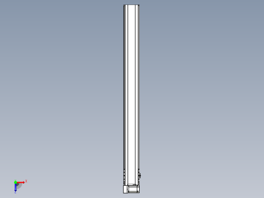皮带直线轴半封闭可选导轨TPA-HNB-175D-140-L1700-LU-Y-P75-N3俯视缩略图