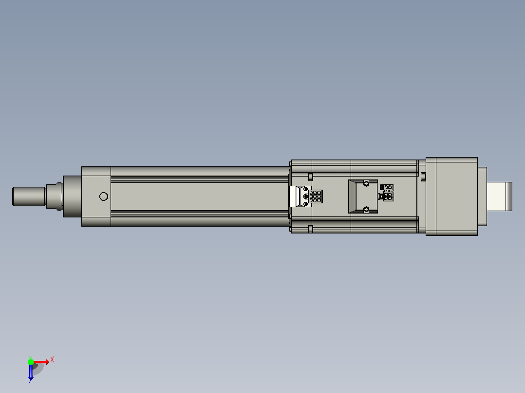 轻载电动缸TPA-ESR50-1610C-L200-MR-CA-W-P40-C3俯视图
