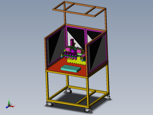 自动点胶工装设计sw18可编辑