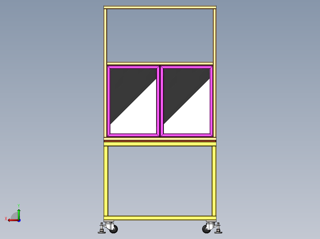 自动点胶工装设计sw18可编辑后视图