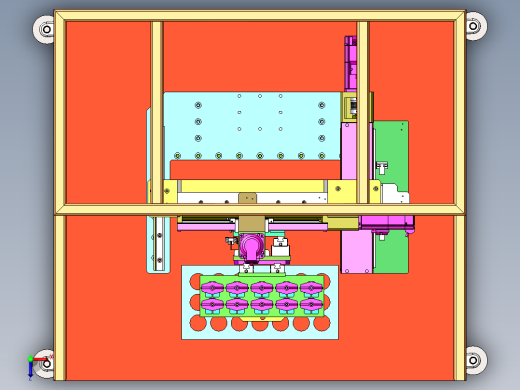 自动点胶工装设计sw18可编辑俯视缩略图