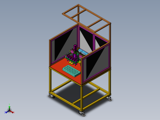 自动点胶工装设计sw18可编辑正等轴测缩略图