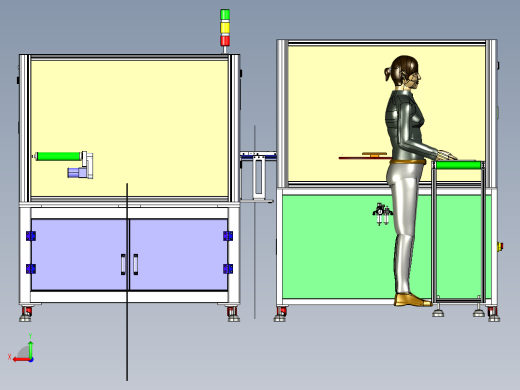 苹果平板电脑全自动智能抛光机设备3D模型后视缩略图