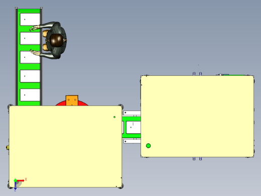 苹果平板电脑全自动智能抛光机设备3D模型俯视缩略图