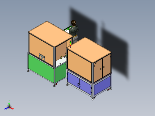 苹果平板电脑全自动智能抛光机设备3D模型正等轴测缩略图