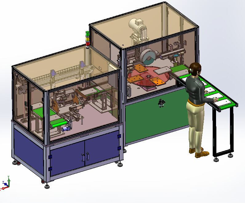 苹果平板电脑全自动智能抛光机设备3D模型