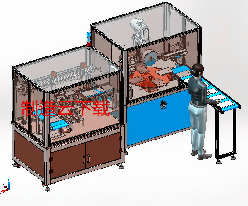 苹果平板电脑全自动智能抛光机设备3D模型