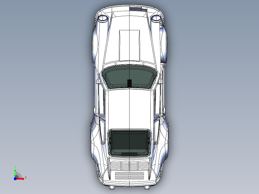英伦风格的汽车前视图