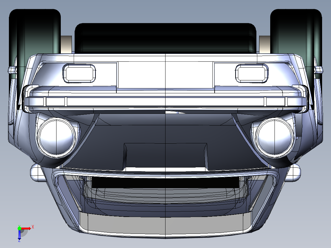英伦风格的汽车俯视图