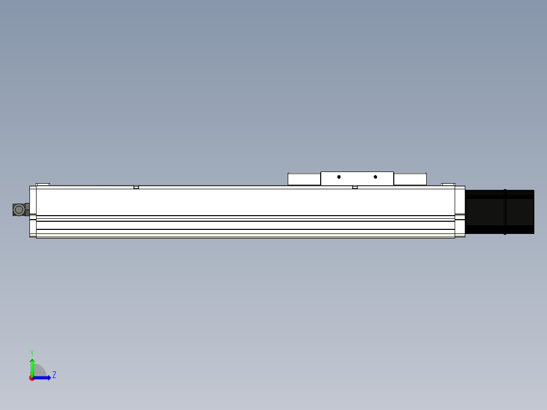 Toyo东佑达直线模组-ECH14-300-BC-200W左视图