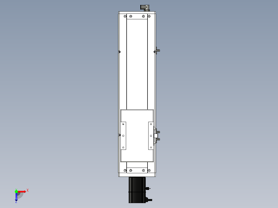 Toyo东佑达直线模组-ECH14-300-BC-200W俯视图