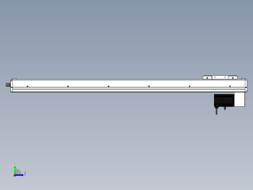 Toyo东佑达直线模组-ECH12-900-BM-200W左视图