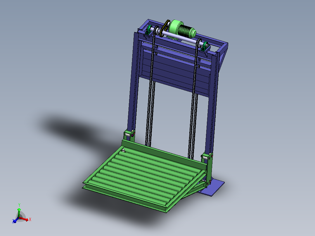 H834 链式提升机主视图